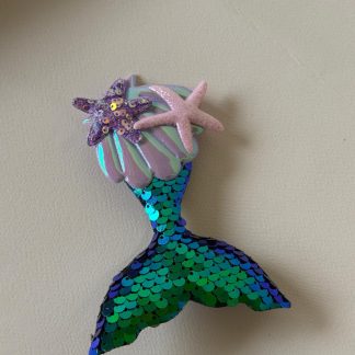 Green & Blue Mermaid Hair Clip