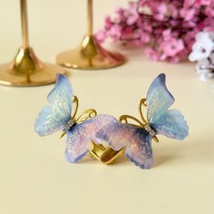 Ethereal Pastel Butterfly Hair Clips