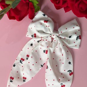 Girls Cherry & Polka Dot Hair Bow