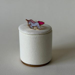 Glitter Unicorn Enamel Ring