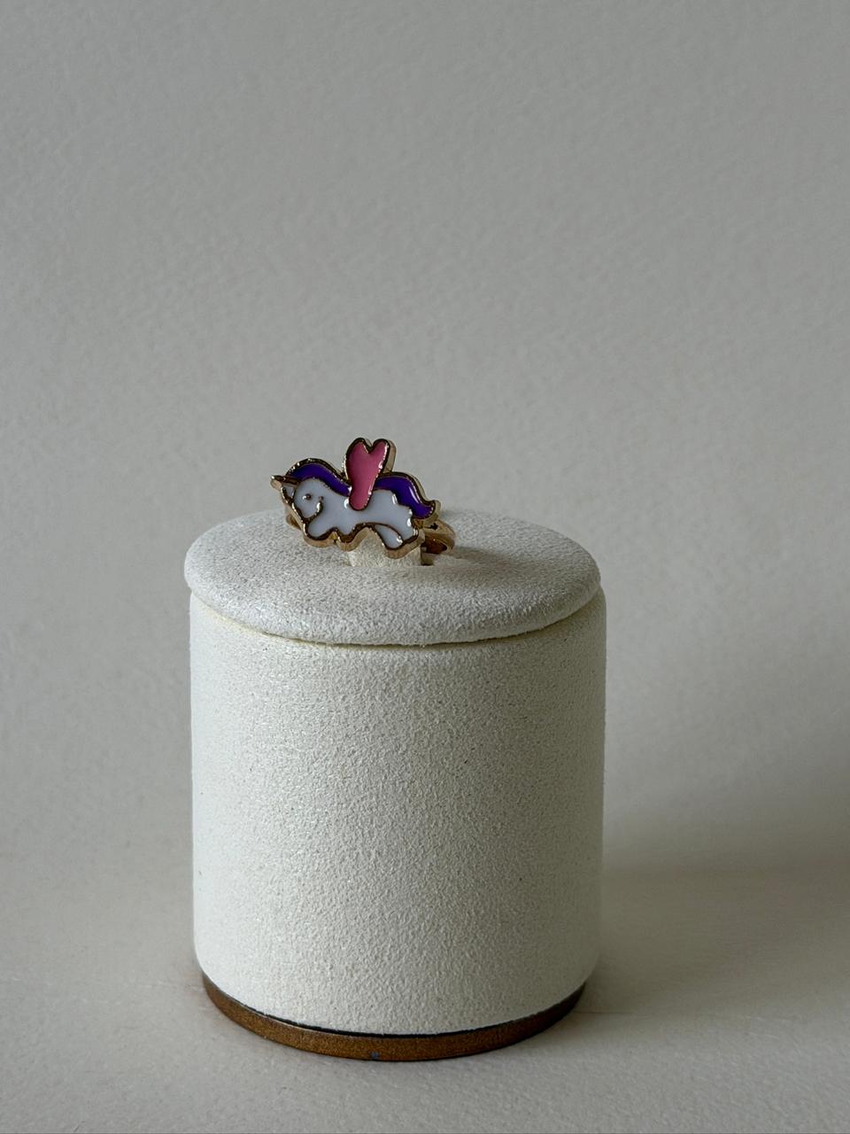 Unicorn Enamel Ring