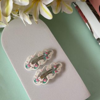 Bunny Snap Hair Clips