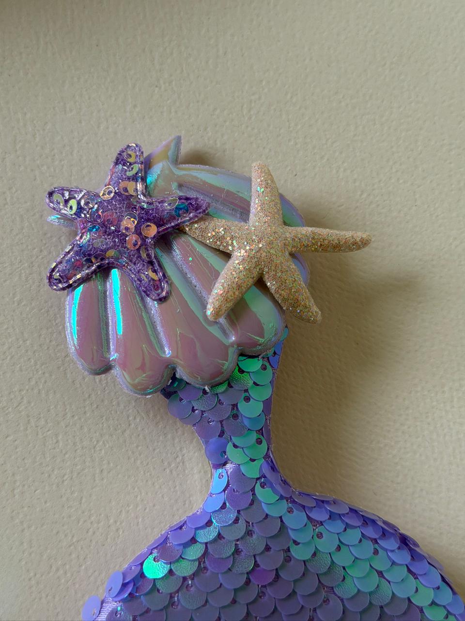 Purple Mermaid Tail Hair Clip - Image 3