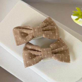 Mocha Cross Bows