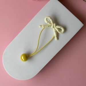 Bow & Ball Hair Tie