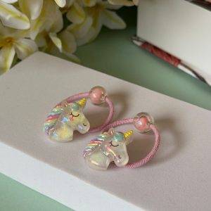 Unicorn Glitter Hair Ties