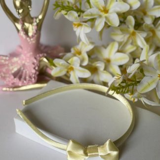 Buttercup Satin Bow Headband