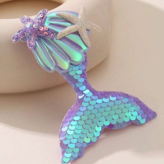 Purple Mermaid Tail Hair Clip