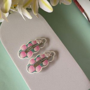 Blooming Bunny  Snap Hair Clips