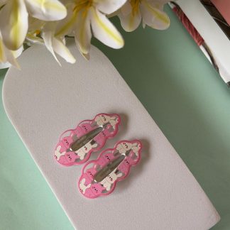 Bunny Duo Snap Hair Clips