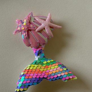 Rainbow Mermaid Tail  Hair Clip